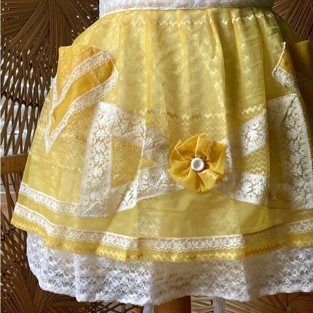 ✨ Lovely Sheer Vintage 50s Apron - Picture 2 of 2